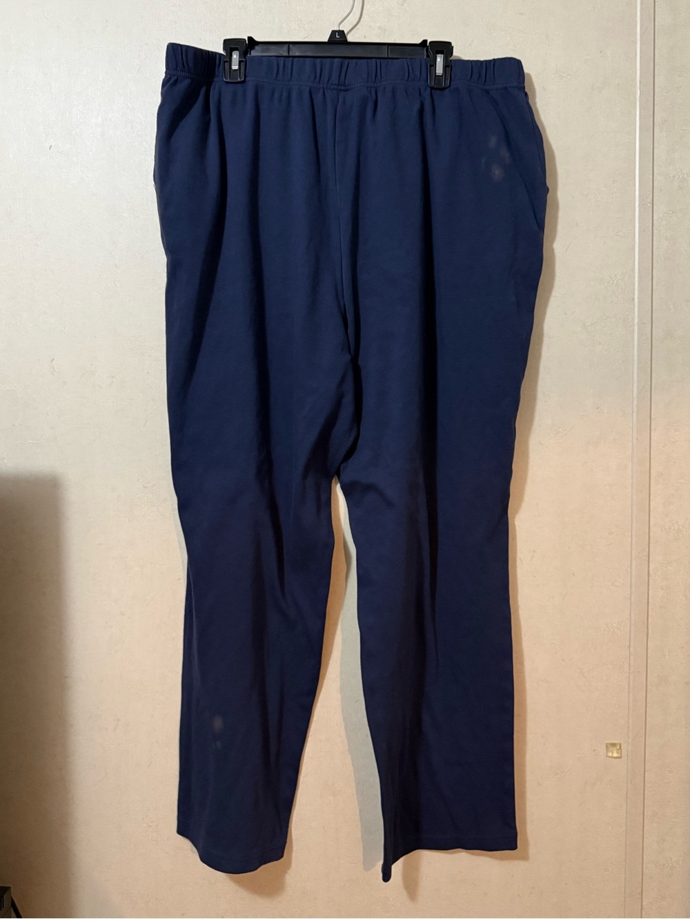 Woman Within Navy Blue Pull-On Pants Size 26/28 Tall Plus Size Stretch